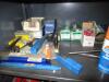 (LOT) ASSORTED DRILLS, TOOL HOLDERS TAPS, INSERTS, GAGES, SHIMS, HARDWARE, STORAGE CABINETS INCLUDED - 7