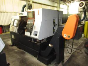 2008 MAZAK QUICK TURN 250-II SLANT BED CNC CHUCKER SERIAL WITH MAZATROL MATRIX NEXUS PD BASED CONTROL WITH TOUCH PAD AND LED DISPLAY NO.206919 (MIST C