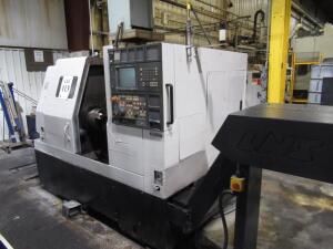 1998 MORI SEIKI SL-250 SLANT BED CNC TURNING CENTER, WITH MORI SEIKI MSC-500 CNC CONTROL WITH TOUCH PAD AND LED DISPLAY, SWING OVER BED / CROSS SLIDE26.8"/ 20.1", SPINDLE AMP MODULE SMP-30 UPGRADED 2016, SERIAL NO. 1076 (ELECTRICAL WIRE/TUBING TO FIRST CU