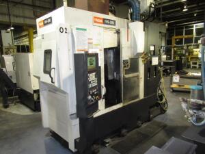 2006 MAZAK IVS-200 INVERTED VERTICAL SPINDLE CNC TURNING CENTER, MAX SWING - 11.0", MAX MACHINING DIAMETER - 7.0", MAX MACHINING LENGTH - 4.0", TRAVEL