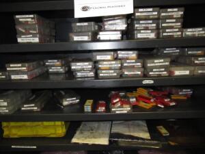 (LOT) ASSORTED INSERTS, CABINET INCLUDED