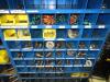 (LOT) ASSORTED MANDRELS, LOCK PINS, BRUSHES, HARDWARE, BROACHES, FANS, ETC. CABINETS INCLUDED - 5