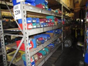 (LOT) ASSORTED HUNZINKER SPARE PARTS, BRACKETS, HARDWARE, SPRINGS, ACTUATORS, CYLINDERS, ETC. (RACKING NOT INCLUDED)