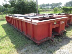 24' LOCKABLE METAL RECYCLING CONTAINER