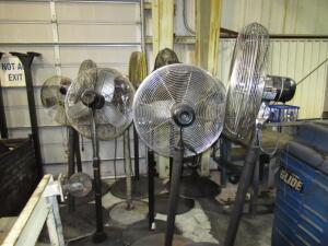 (12) ASSORTED INDUSTRIAL FANS
