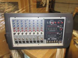 LOT (8) PEAVEY XR8600 1200 WATTS: 2 X 600 POWER MIXERS, (CUSTOMER RETURNS), (LOCATION SEC.1)