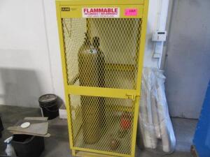 ULINE FLAMMABLE CYLINDER CAGE, CAGE ONLY ( LOCATED AT 1945 BURGUNDY PL ONTARIO CA 91761)