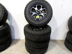 SET OF 4 JeeP JK STOCK 17" WHEELS W/ LT285/70 R17 BFGOODRICH TIRES (LOCATED AT 4502 BRICKELL PRIVADO, ONTARIO CA 91761)