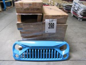 LOT OF 11 CLIFFRIDE AFTERMARKET JK ANGRY BADGER GRILL ASST'D COLORS (LOCATED AT 4502 BRICKELL PRIVADO, ONTARIO CA 91762)