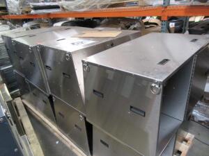 LOT OF 8 STAINLESS STEEL KITCHEN GALLEY RAW SINK ONLY (LOCATED AT 4502 BRICKELL PRIVADO, ONTARIO CA 91766