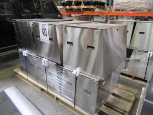 LOT OF 6 STAINLESS STEEL KITCHEN GALLEY RAW SINK ONLY (LOCATED AT 4502 BRICKELL PRIVADO, ONTARIO CA 91768