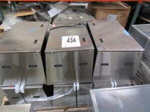 LOT OF 6 STAINLESS STEEL KITCHEN GALLEY RAW SINK ONLY (LOCATED AT 4502 BRICKELL PRIVADO, ONTARIO CA 91769
