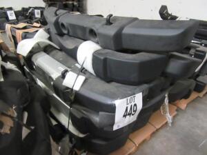 LOT OF 9 JEEP JK STOCK 2PC FRONT & REAR BUMPERS (LOCATED AT 4502 BRICKELL PRIVADO, ONTARIO CA 91762)